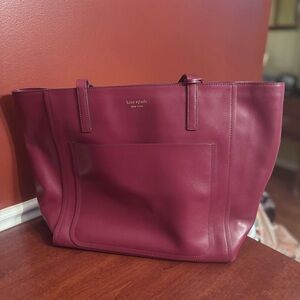 Kate Spade Burgundy Tote Bag